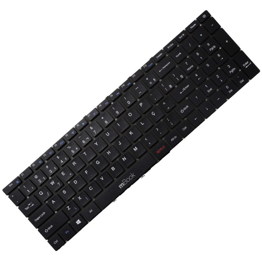 Teclado Para Compaq Presario Cq29 Cq-29 X317L BR Ç Netflix, 