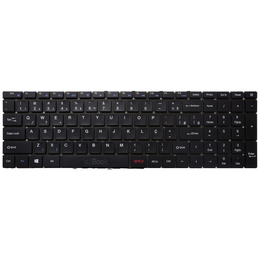 Teclado Para Compaq Presario Cq29 Cq-29 X317L BR Ç Netflix, 