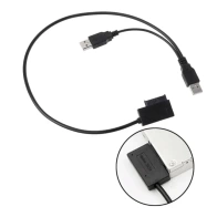Cabo Sata Usb 2.0 Adaptador Cd,dvd Notebook - Dual Usb Cabo Sata Usb 2.0 Adaptador Cd,dvd Notebook - Dual Usb