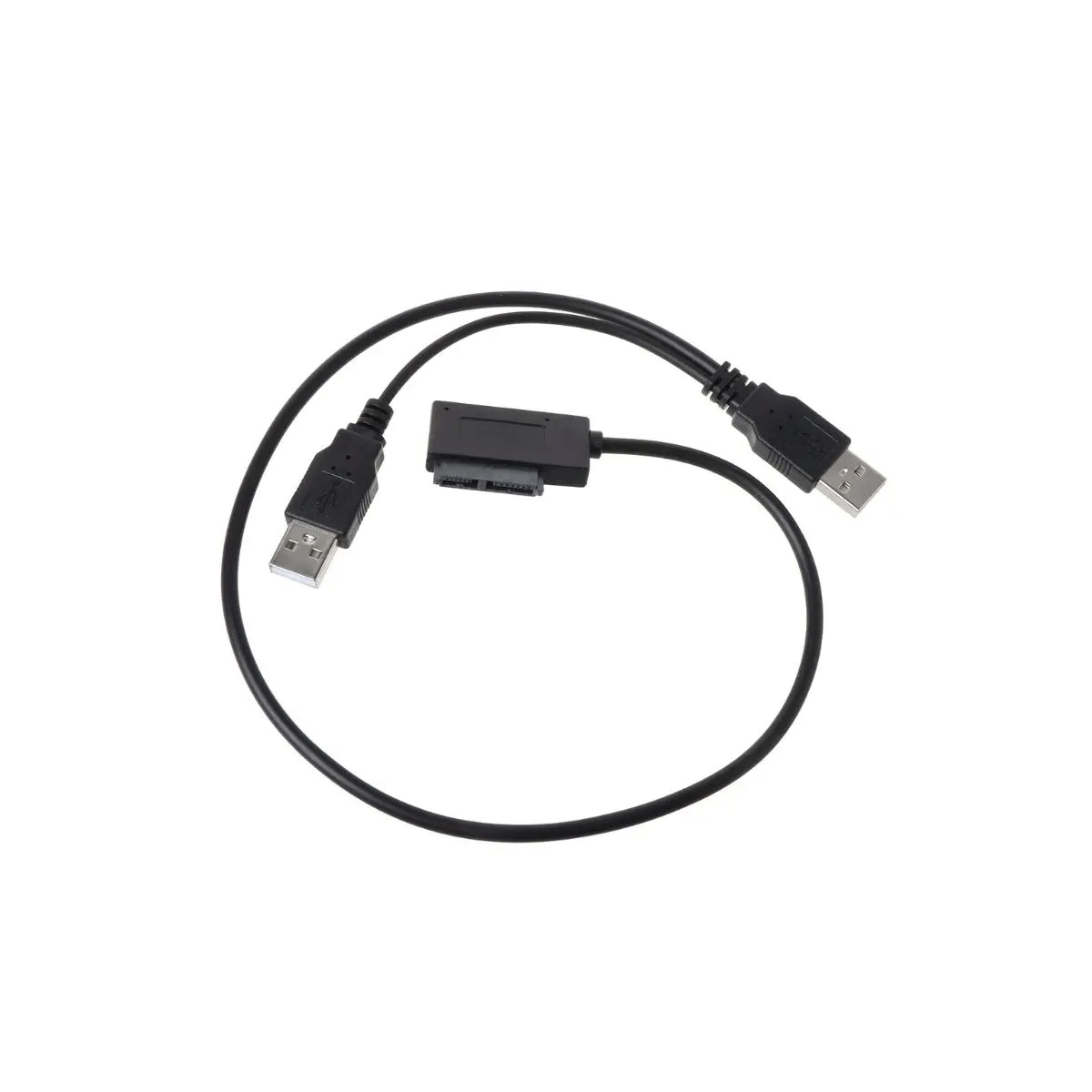 Cabo Sata Usb 2.0 Adaptador Cd,dvd Notebook para Dual Usb, 