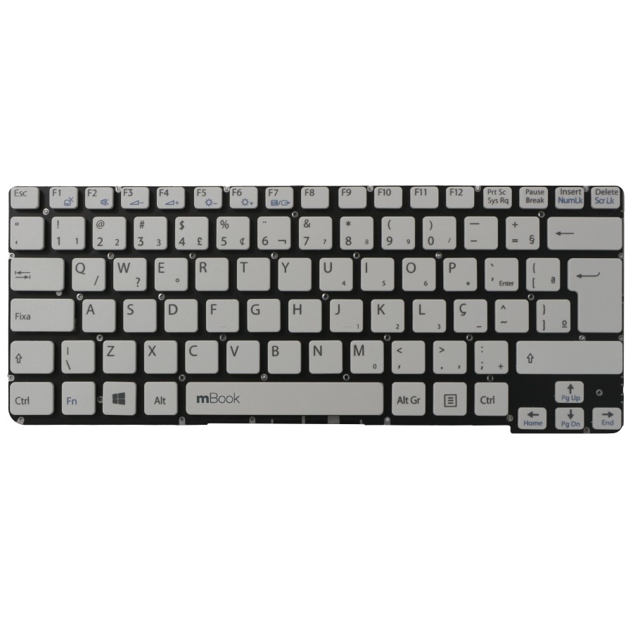 Teclado Sony Vaio Sve141 Aek6ud32103a 149180711 Br Branco