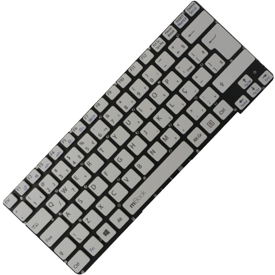 Teclado Notebook para Sony Vaio Sve14113ebp Br Branco