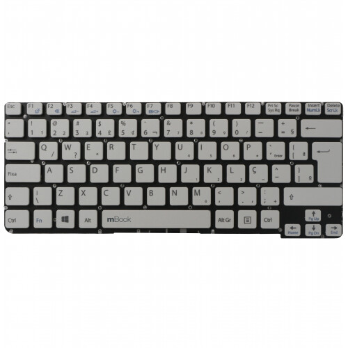 Teclado Notebook para Sony Vaio Sve14113ebp Br Branco, 