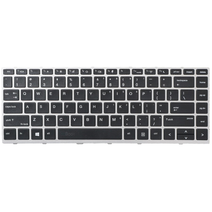 Teclado pra HP Probook 440 G5 Moldura Prateada