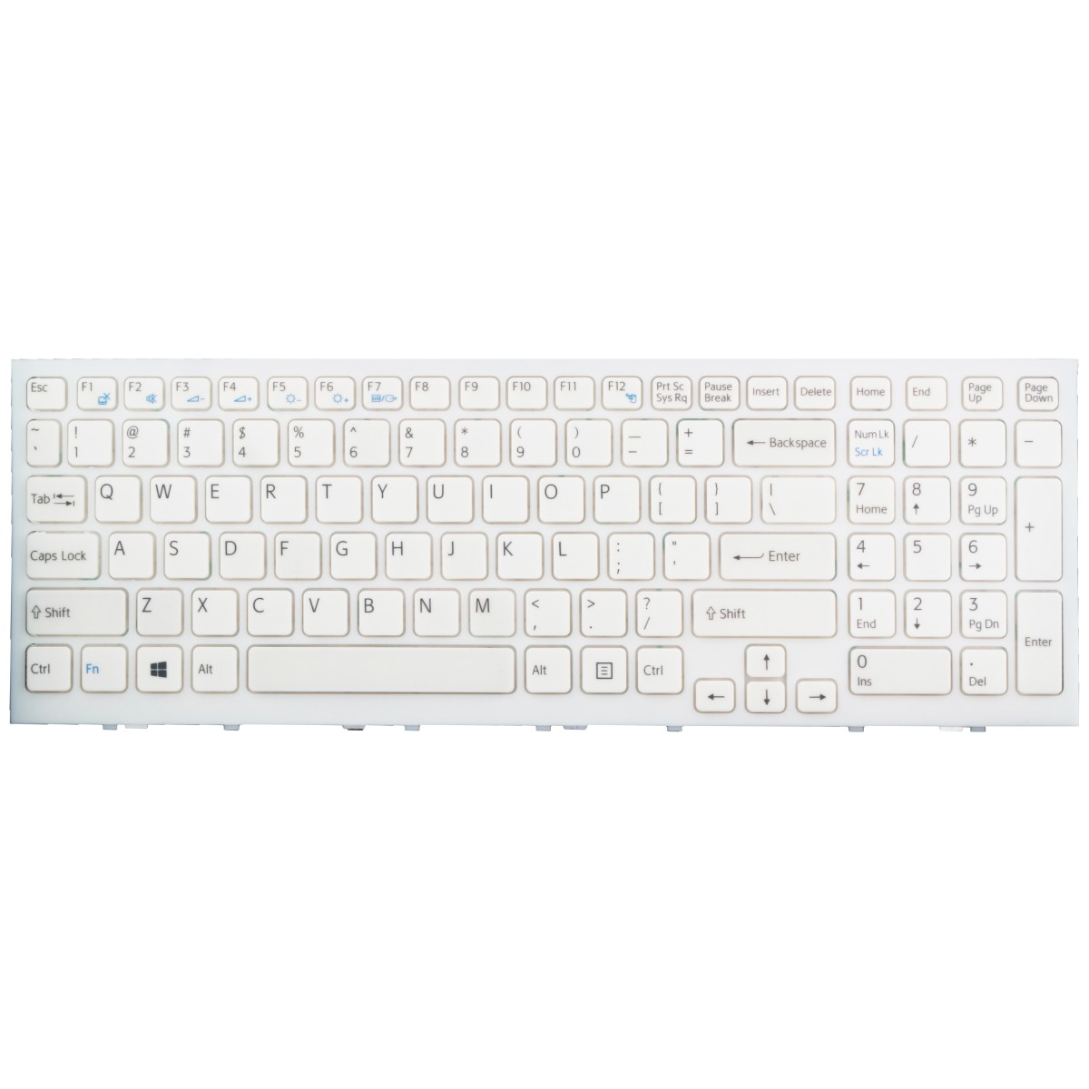 Teclado Sony Vaio VPC-EL13FX/W VPC-EL15FX VPC-EL15FX/B White, 