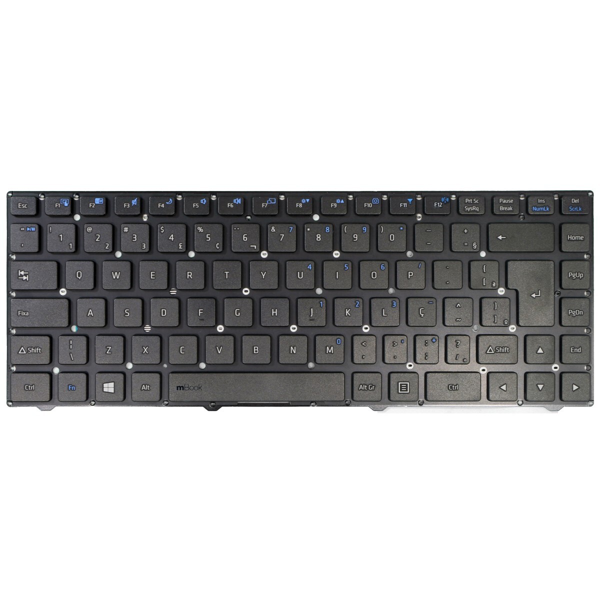 Teclado Positivo Sim+7910 Mp-12b88pa-4302w 6-80-w5400-333-1p, 