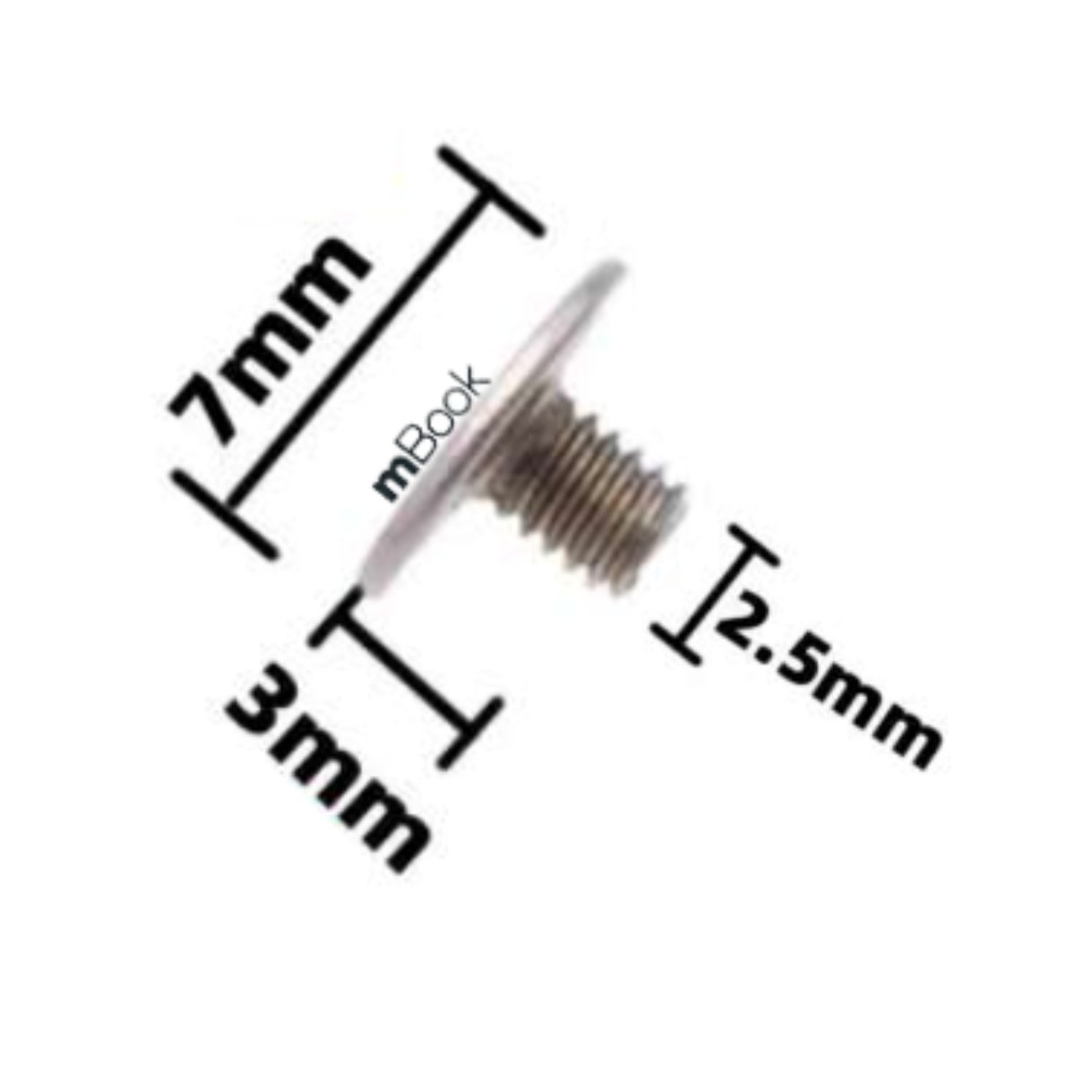 Kit com 6 unidades de parafusos para dobradiça de notebooks, 