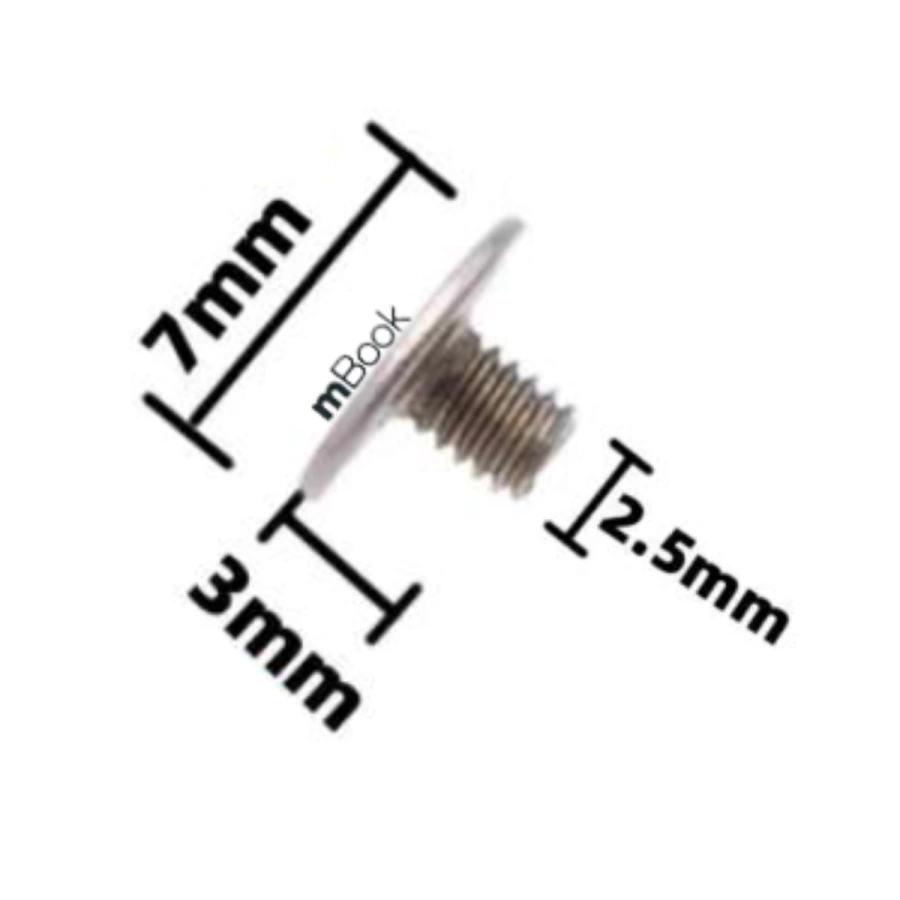 Kit com 6 unidades de parafusos para dobradiça de notebooks