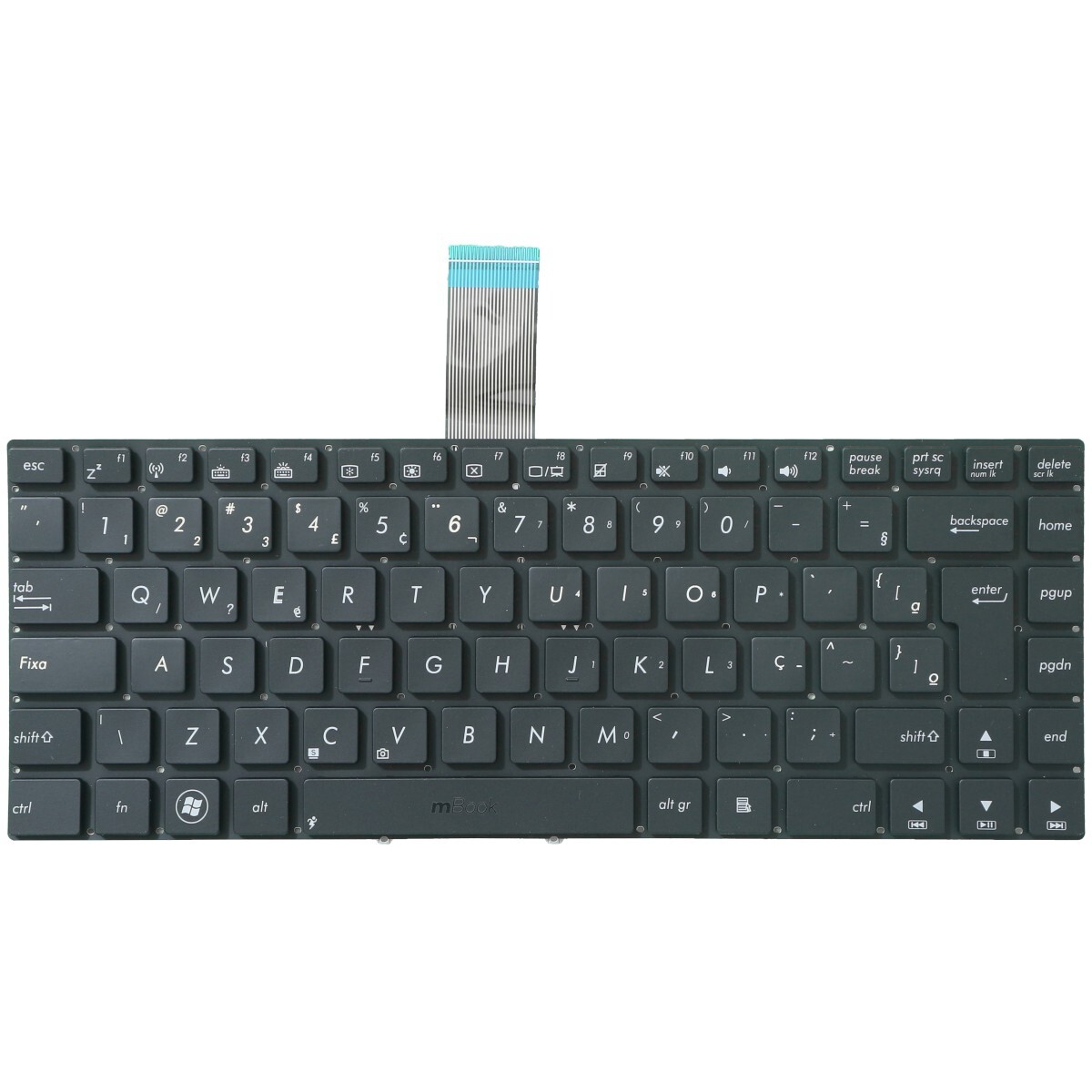 Teclado para Asus 9z.n8abu.k1b 1302d00036 BR, 
