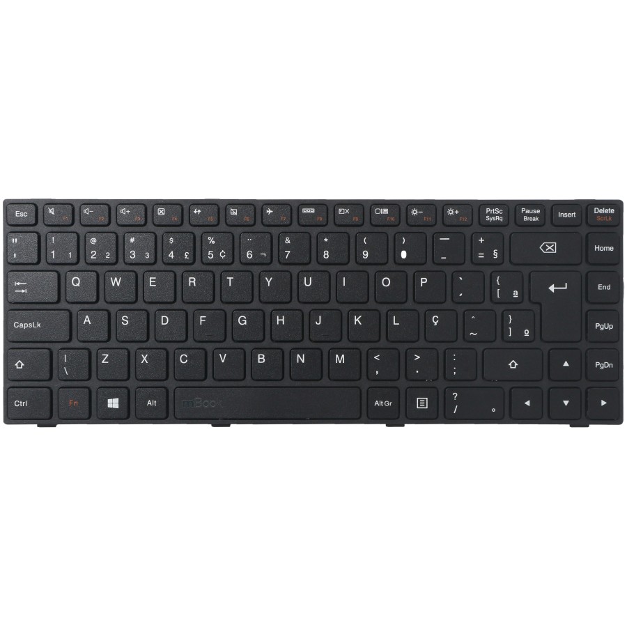 Teclado Notebook para Lenovo Ideapad 100-14lby 14lby 80r7 Ç