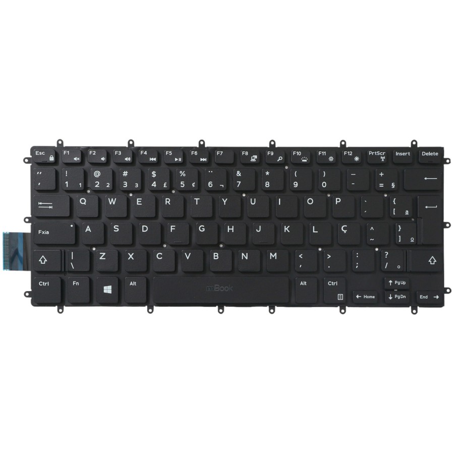 Teclado pra Dell Inspiron NSK-EB0SW 1D BR Sem LED