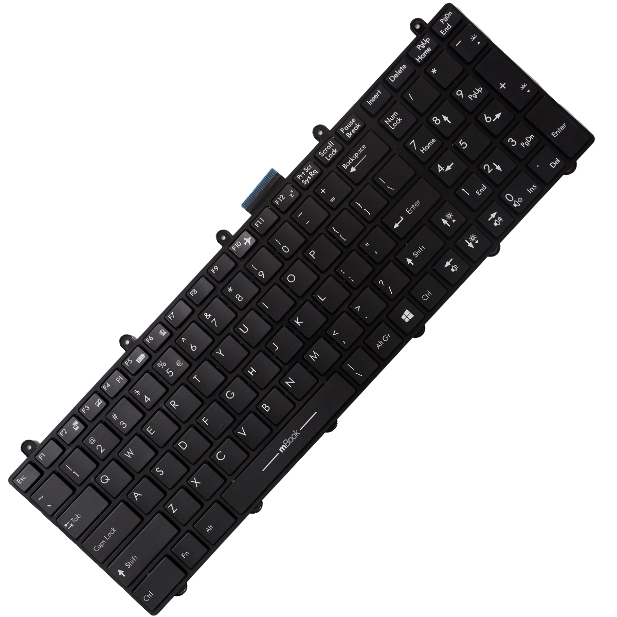 Teclado para notebook MSI V123322AK1 Com LEDs RGB Teclado para notebook MSI V123322AK1 Com LEDs RGB