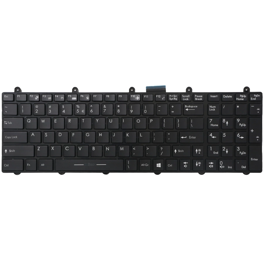 Teclado para notebook MSI V123322AK1 Com LEDs RGB