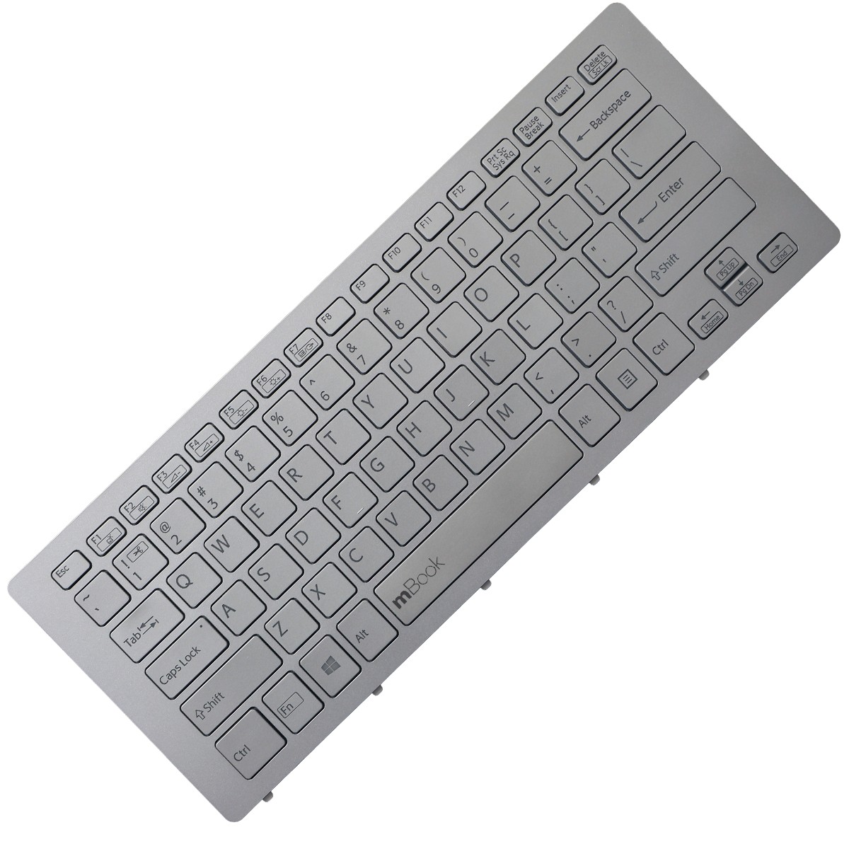 Teclado para Sony compatível C/ 149264921US Silver US C/ LED