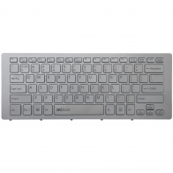 Teclado para Sony compatível C/ 149264921US Silver US C/ LED Teclado para Sony compatível C/ 149264921US Silver US C/ LED