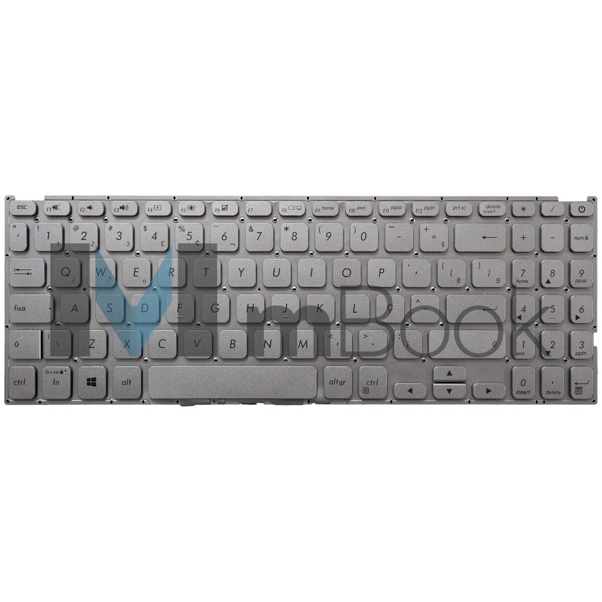 Teclado Para Asus Vivobook M509 X509B X509F BR Prateado, 