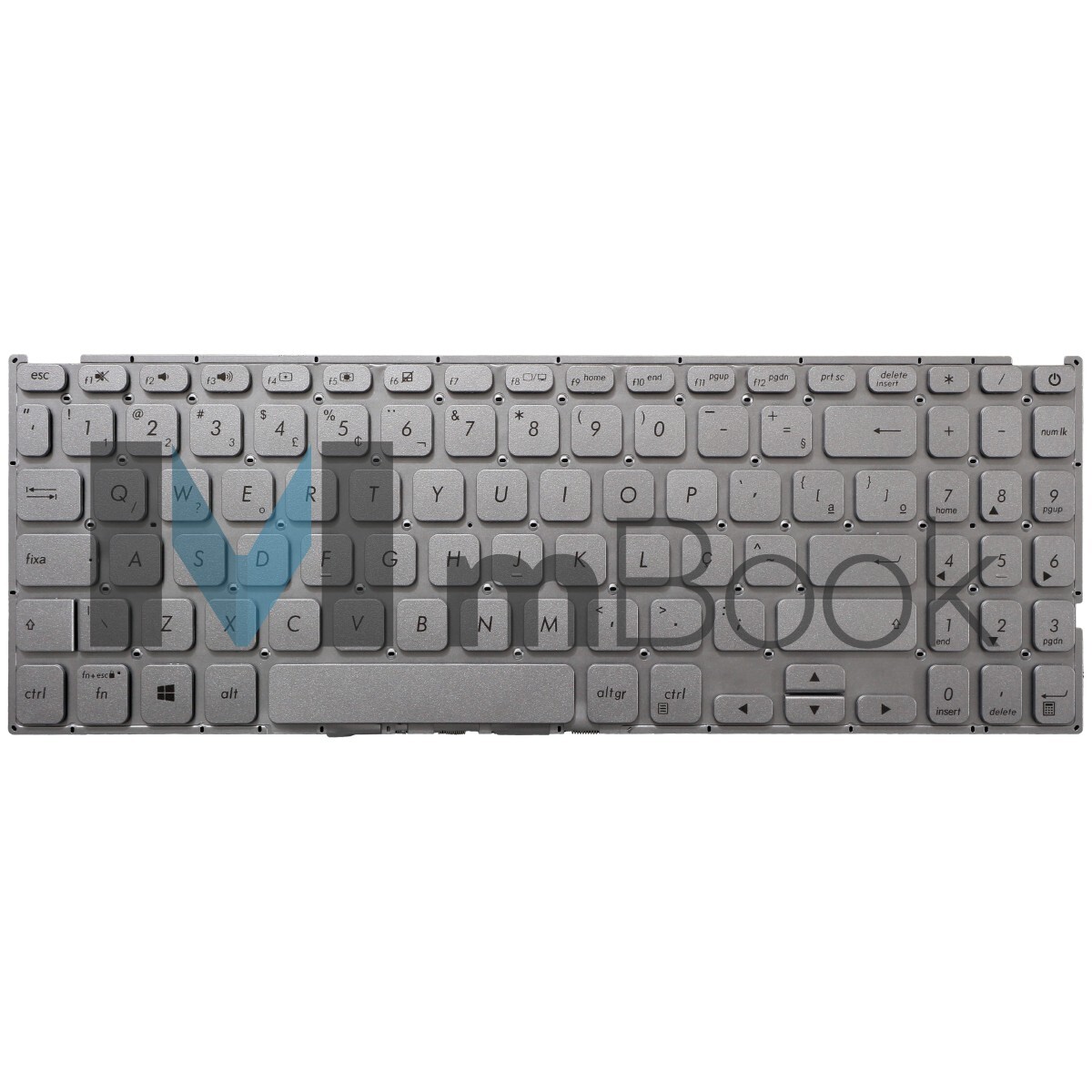 Teclado Para Asus Vivobook X512D X512DA X512F BR Prateado, 