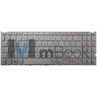 Teclado Para Asus Vivobook X512D X512DA X512F BR Prateado Teclado Para Asus Vivobook X512D X512DA X512F BR Prateado