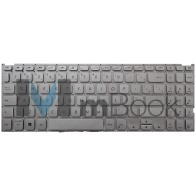 Teclado Para Asus Vivobook X512D X512DA X512F BR Prateado Teclado Para Asus Vivobook X512D X512DA X512F BR Prateado