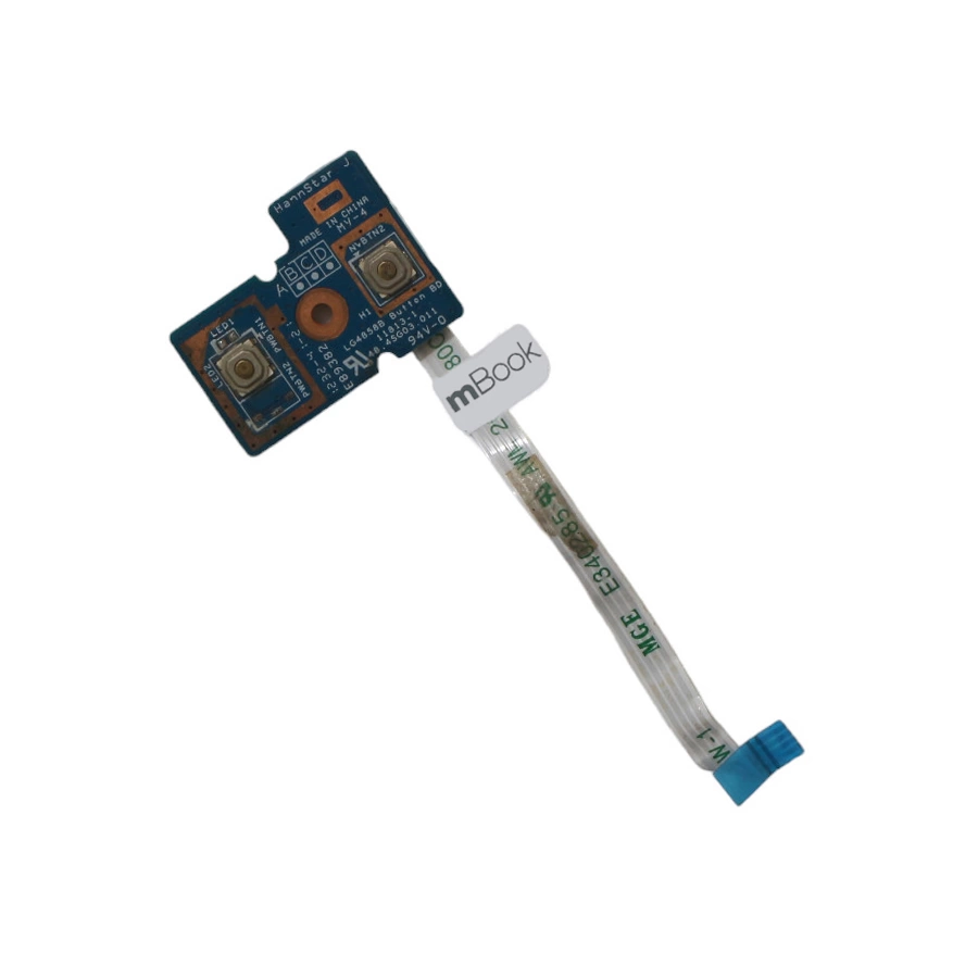 Placa botão power para Lenovo g480, g485, Com Detalhes