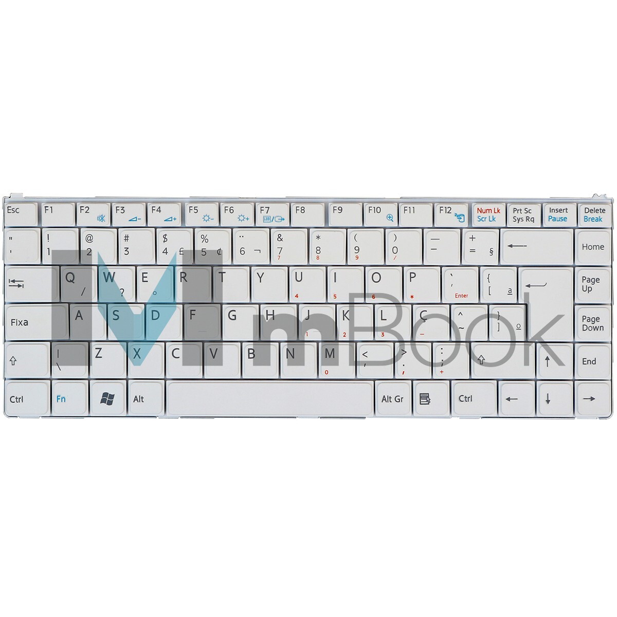 Teclado Sony Vaio VGN-N230E/B VGN-N230E/W VGN-N230N Branco, 