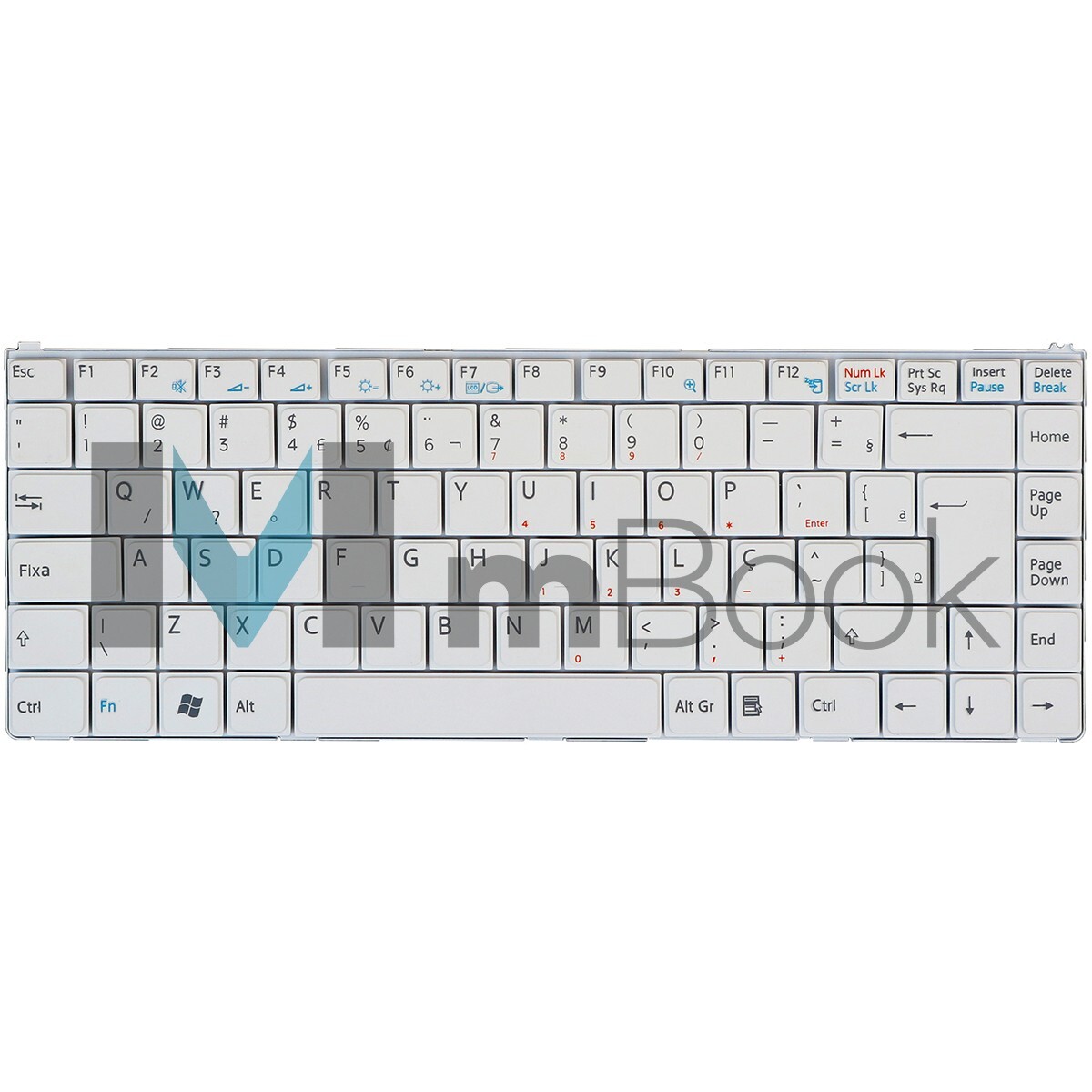 Teclado Sony Vaio VGN-N325E VGN-N325E/B VGN-N330N Branco, 
