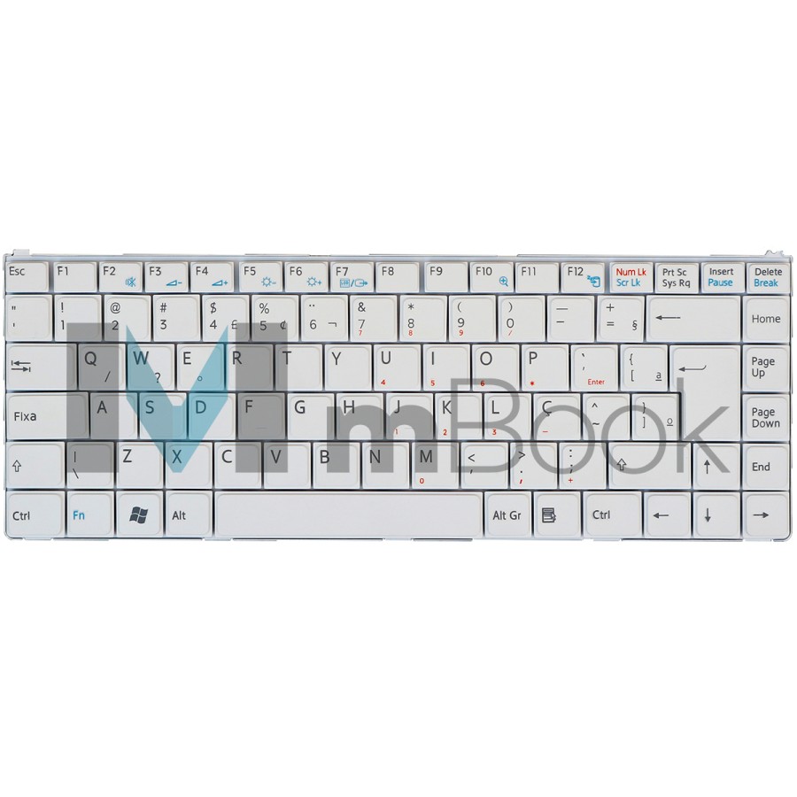 Teclado Sony Vaio VGN-N395E/B VGN-N395E/W K070278A1 Branco