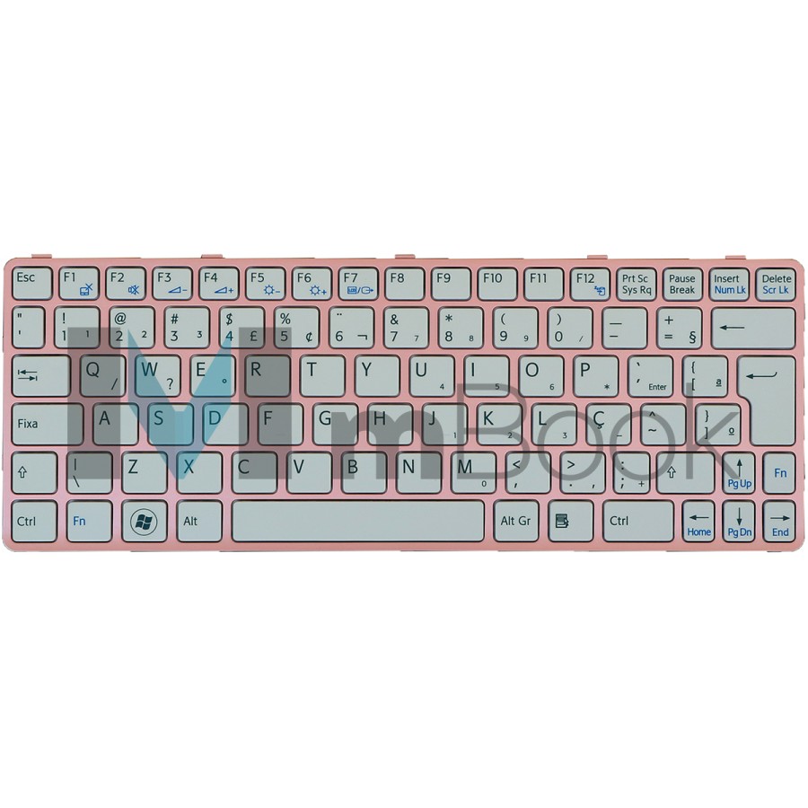 Teclado Sony Vaio SVE1113FXW SVE11135CXW SVE1113M1EB Rosa