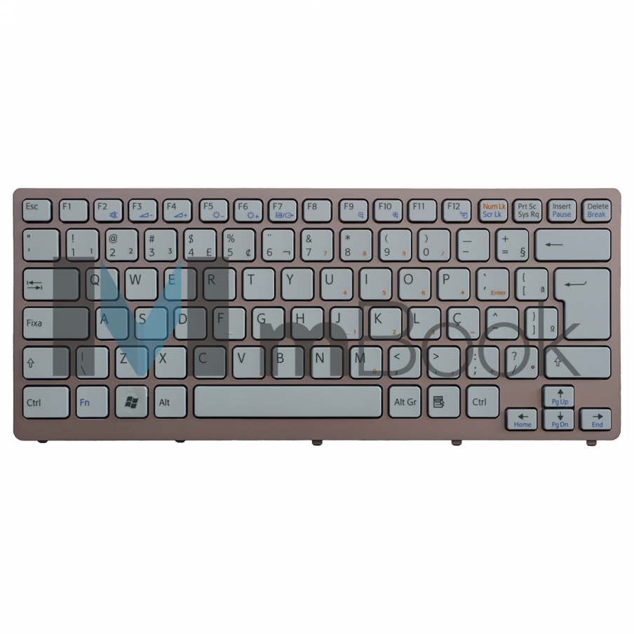 Teclado Sony Vpccw1s1e Vpc-cw1s1e Vpccw1zeg Moldura Rosa