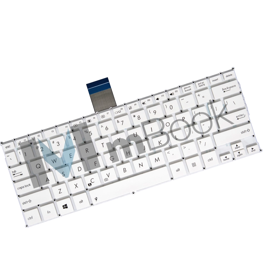 Teclado pra Asus Vivobook X200CA-DB02 Branco Layout US