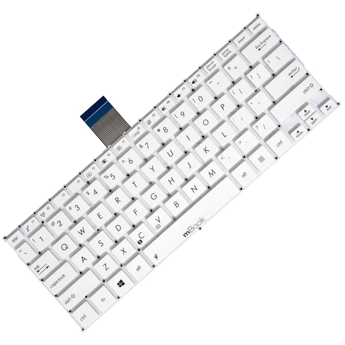 Teclado pra Asus Vivobook X200CA-HCL1104G Branco Layout US Teclado pra Asus Vivobook X200CA-HCL1104G Branco Layout US