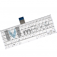Teclado pra Asus Vivobook X200CA-DB01T Branco Layout US