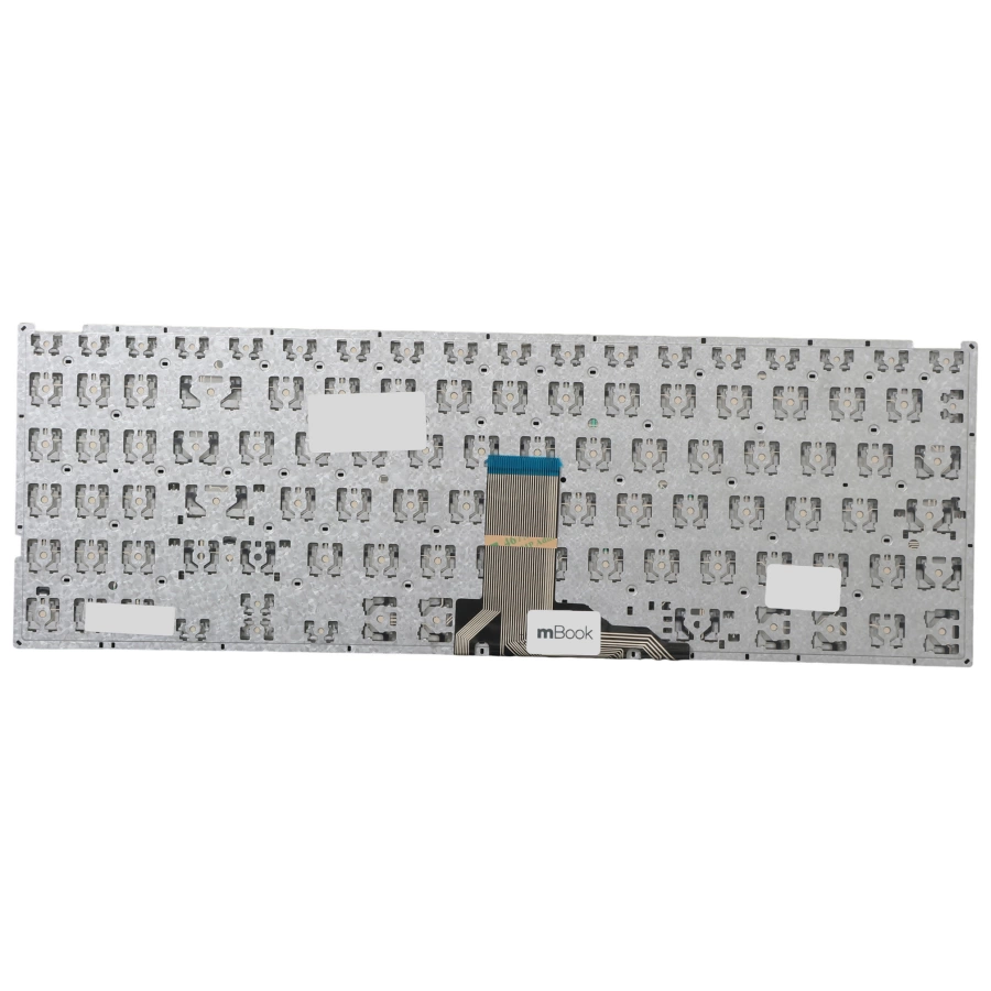 Teclado para Asus M515 Cor Prateado Layout BR