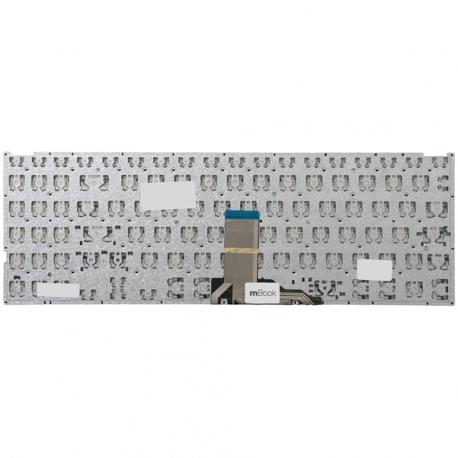 Teclado para Asus M515 Cor Prateado Layout BR