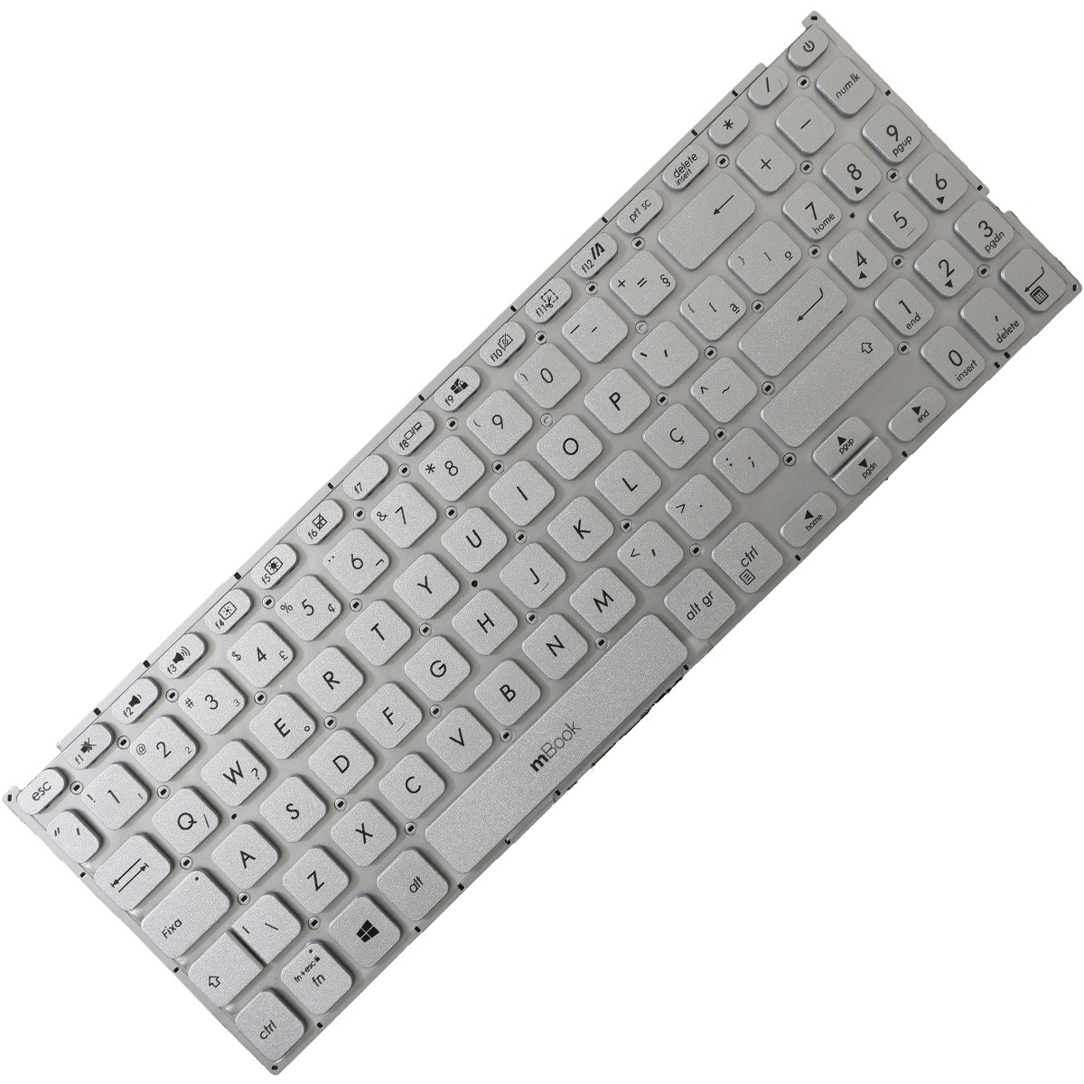 Teclado para Asus M515D Cor Prata Layout BR