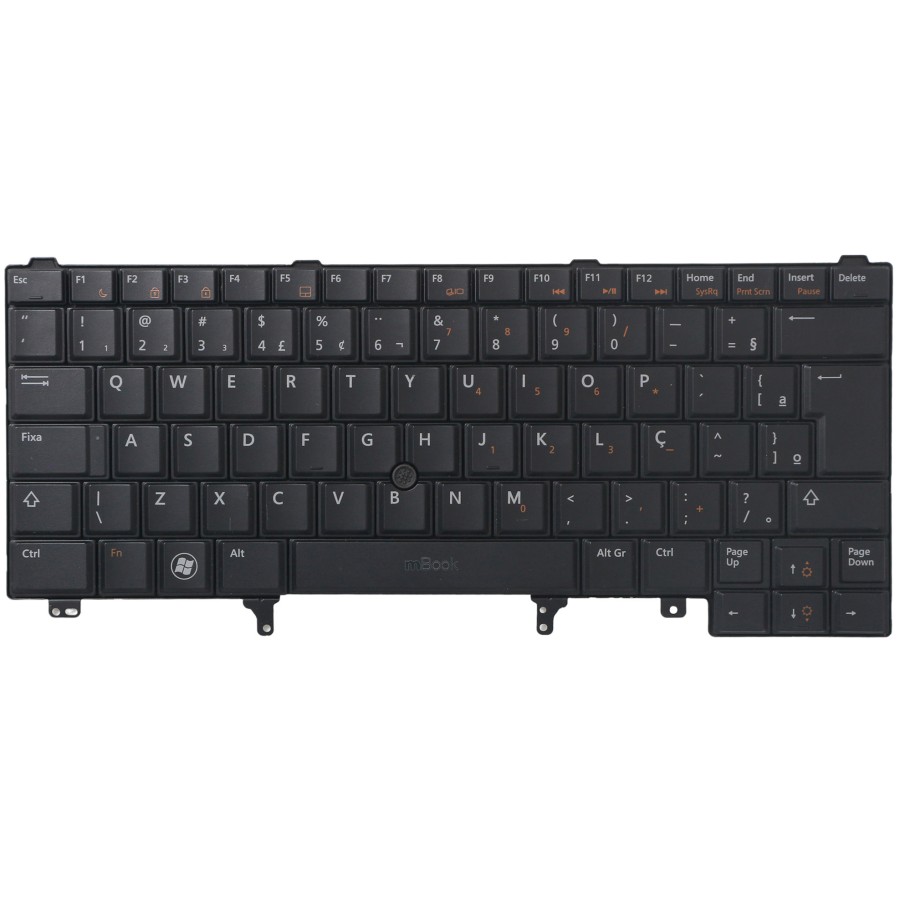 Teclado para Dell Latitude PK130FN2A34 BR com Pointing Stick