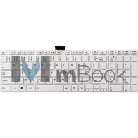 Teclado Toshiba Satellite C55-a C55-a5100 C55-a5220 Bco Teclado Toshiba Satellite C55-a C55-a5100 C55-a5220 Bco