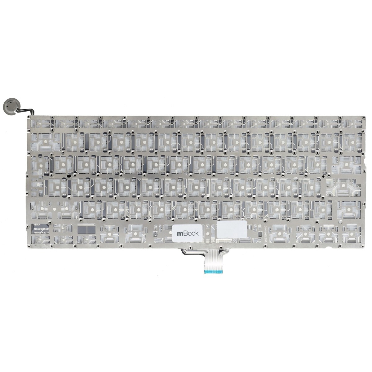 Teclado compatível com Macbook White 2009 A1342 BR Ç, 