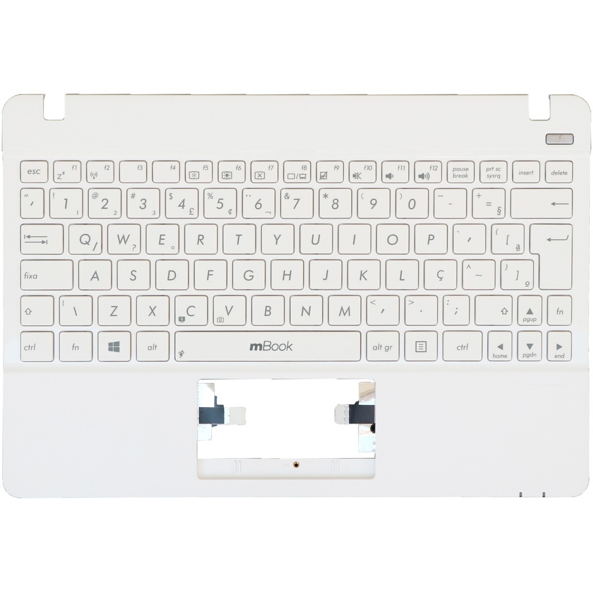 Teclado Com Restpad para Asus X102 X102b X102ba Branco, 