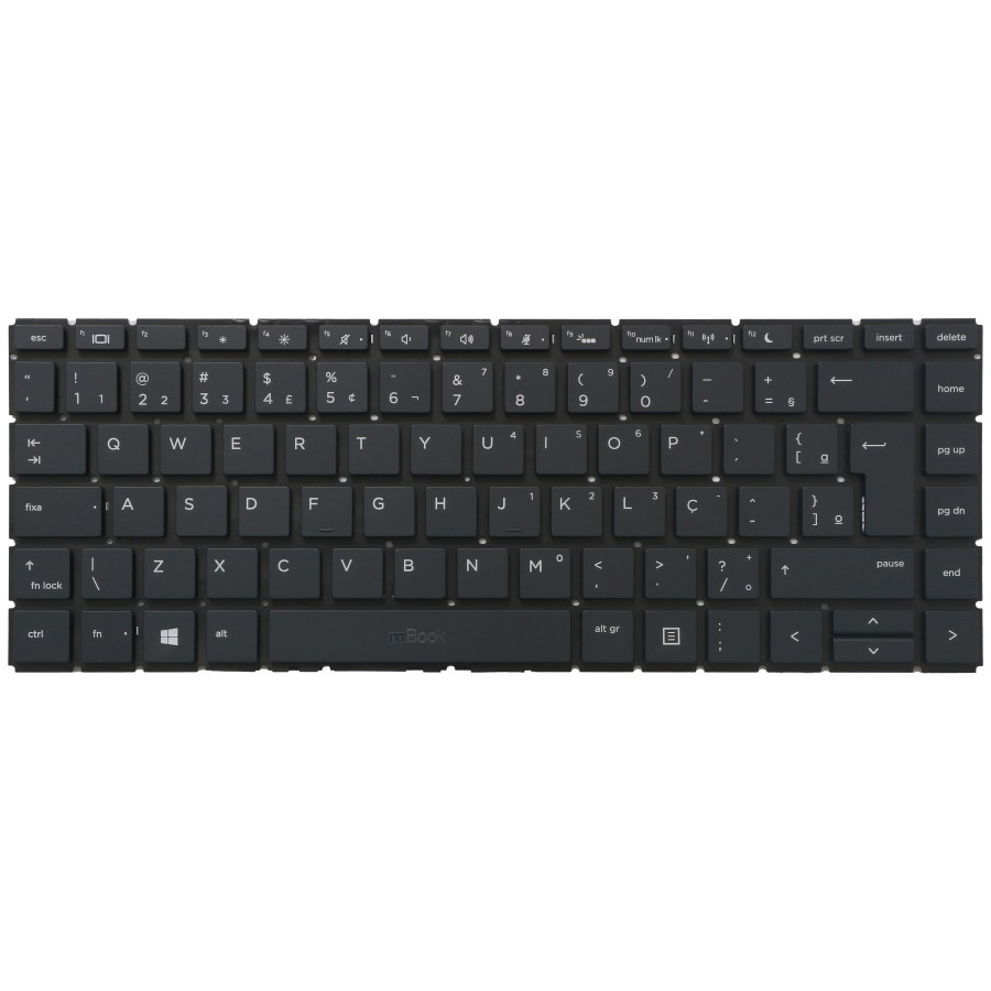 Teclado para HP Probook 445R G7 Layout BR com LED, 
