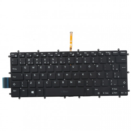 Teclado Dell Inspiron 13 5378 15-7370 13-3379 BR com LED, 