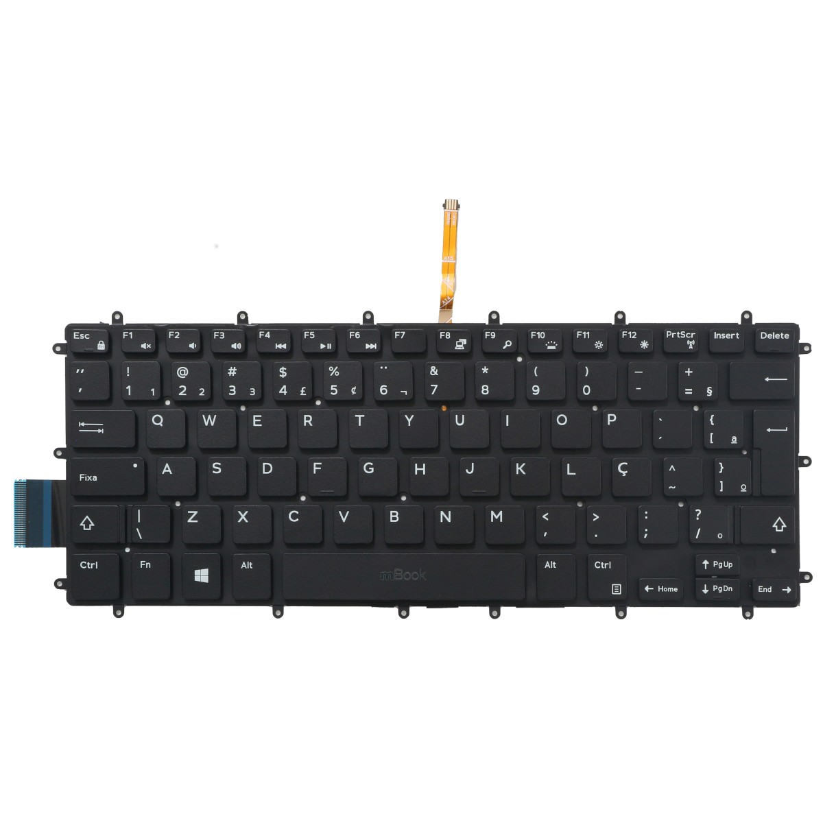 Teclado Dell Inspiron 13-5368 13-7368 13-032t0 BR com LED, 