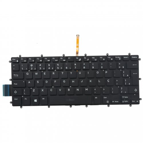 Teclado para Dell Inspiron Latitude 3490 BR Com LED, 