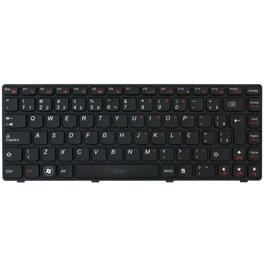 Teclado para Lenovo compatível com PN Mp-10a16pa-6862, 