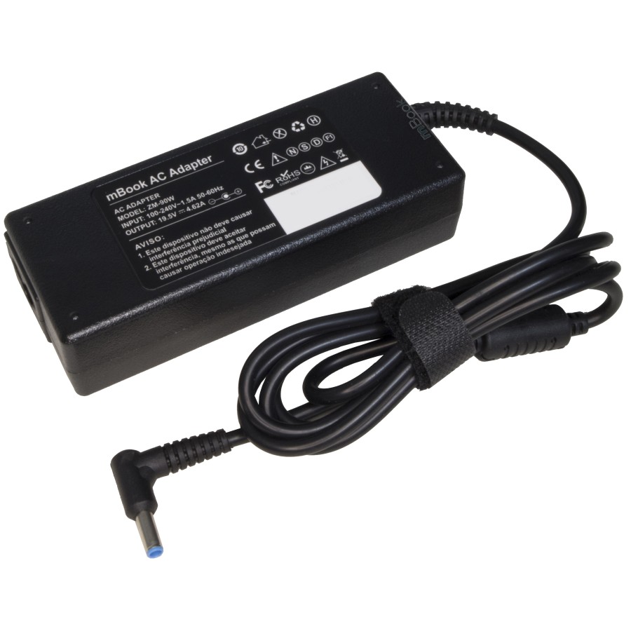 Fonte Carregador P/ Notebook HP 250 G3, 255 G3 Pino Azul 90W