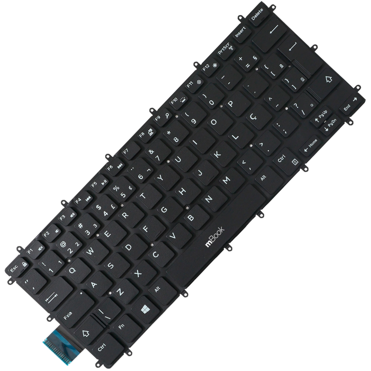 Teclado para Dell Inspiron P74g, P83g, P89g Br sem led Teclado para Dell Inspiron P74g, P83g, P89g Br sem led