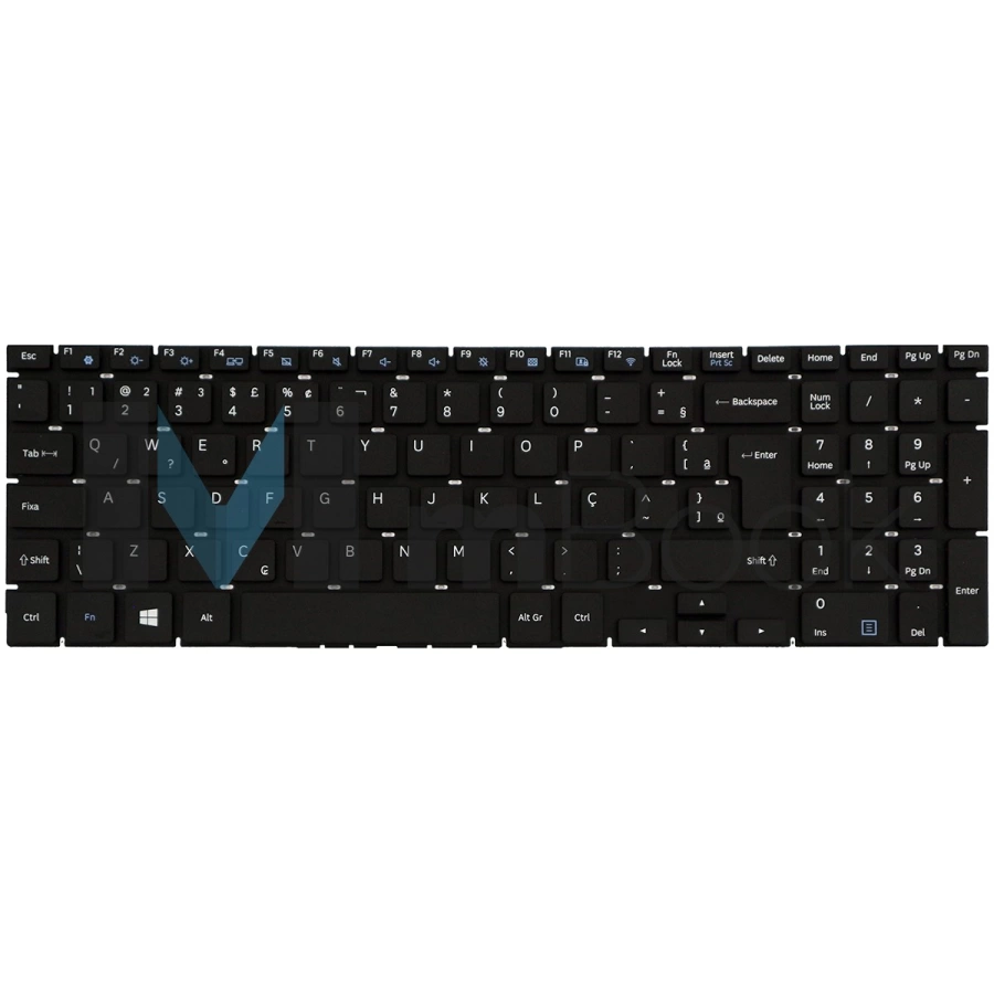 Teclado para Samsung Essentials compatível com nsk-ms1sn, 