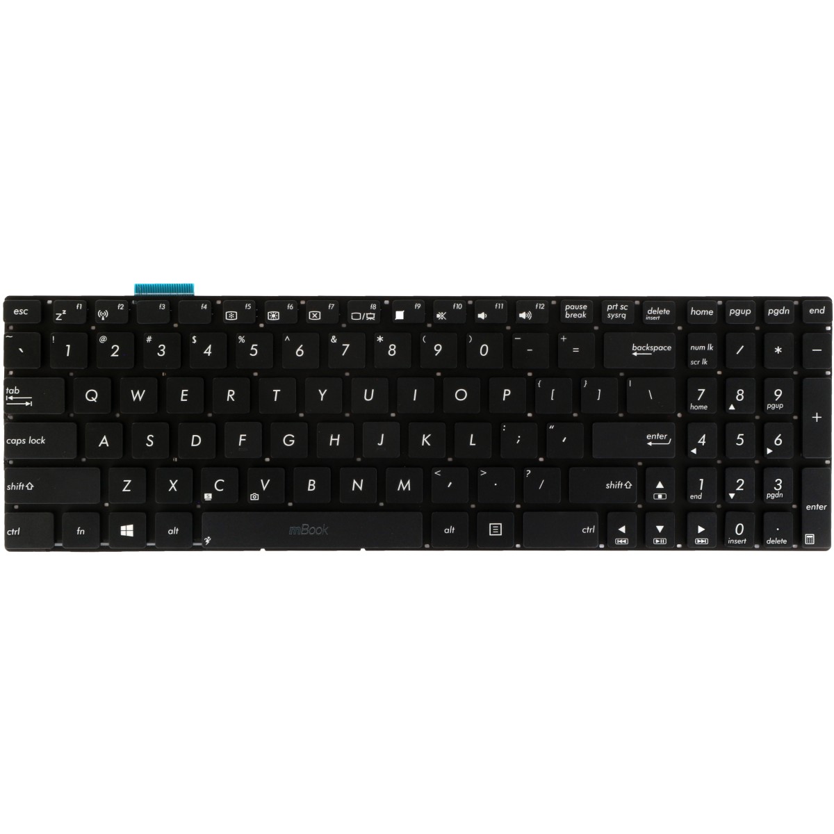 Teclado para Asus N56vz-s4016v N56vz-s4022v N56vz-s4023v Us, 
