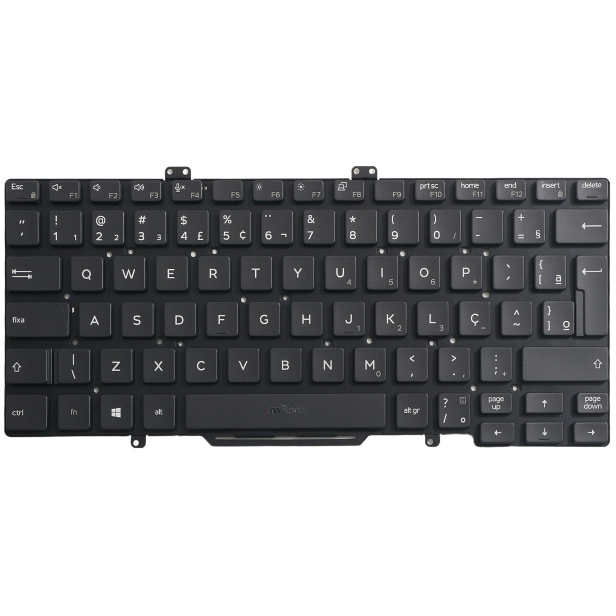 Teclado para Dell Latitude 7400 BR sem LED, 