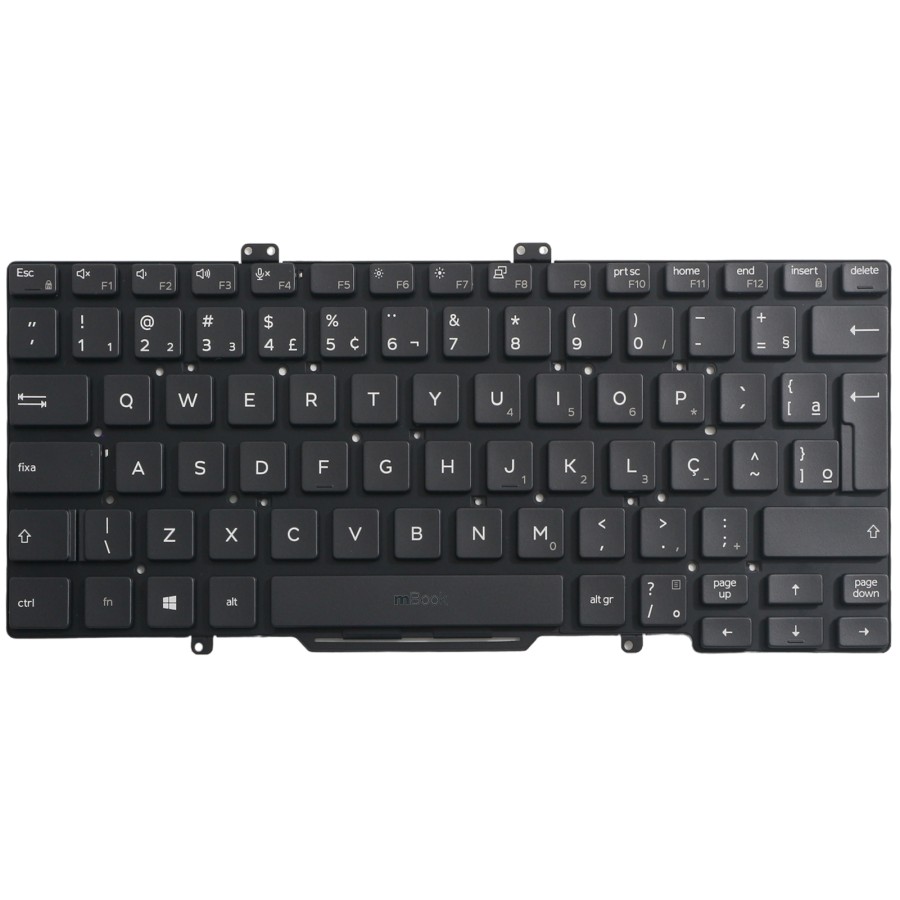 Teclado para Dell compatível com 0JCD67 BR sem LED